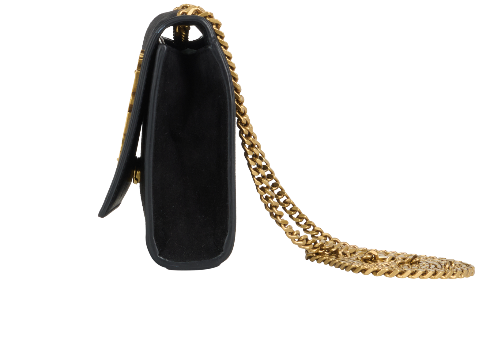 Palm Tree Small Kate, &pound;650, Handbags, Black, Suede, Bottom view